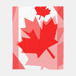 Manta Polar Estilo acodado hoja de arce canadiense CANADÁ