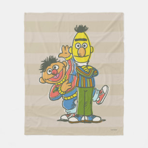 Manta Polar Estilo clásico Bert y Ernie