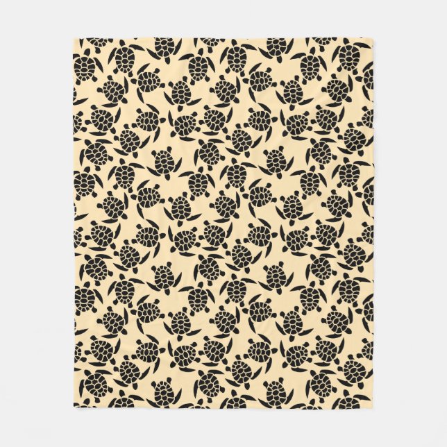 Manta Polar Estilo costero veraniego que repite el patrón de l (Anverso)