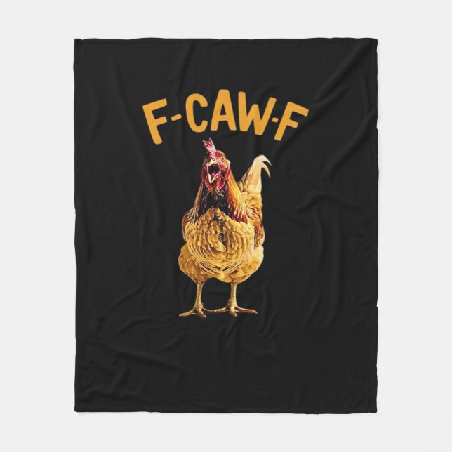 Manta Polar Estilo Creativo Clásico F-Caw-F-Pollo (Anverso)