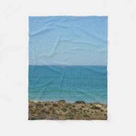 MANTA POLAR ESTILO DE ARTE Y DISEÑO EN BLANCO