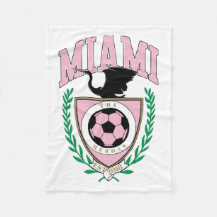 Manta Polar Estilo de diversidad de fútbol de Miami