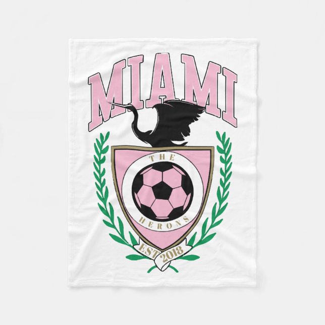 Manta Polar Estilo de diversidad de fútbol de Miami (Anverso)