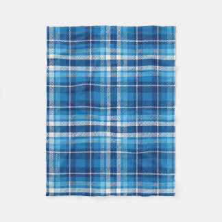 Manta Polar Estilo de granja de Blue Plaid