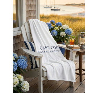 Manta Polar Estilo de hogar costero elegante de Cape Cod Massa