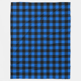 Manta Polar Estilo de leñador - tela azul + tus ideas