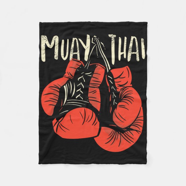Manta Polar Estilo de lucha de boxeo tailandés fiero para kick (Anverso)