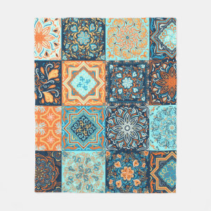 Manta Polar Estilo de mosaico. Patrón sin inconvenientes de 16