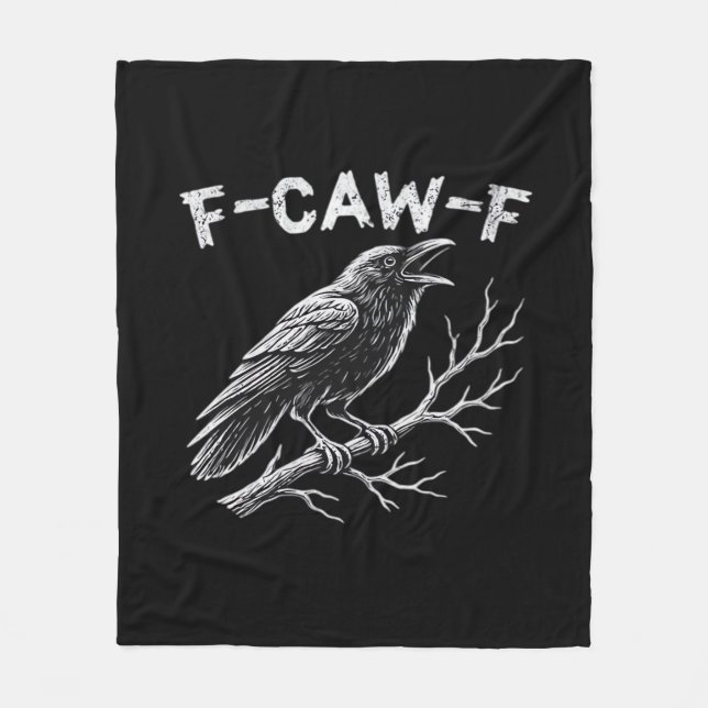 Manta Polar Estilo Retro Clásico F-Caw-F (Anverso)