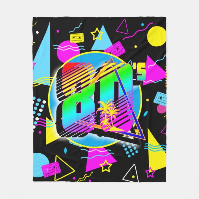 MANTA POLAR ESTILO RETRO VINTAGE DE LOS 80'S (Anverso)
