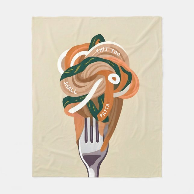 Manta Polar Esto también debe ser pasta (Anverso)