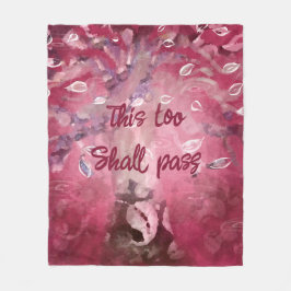 Manta Polar Esto También Pasará Por Las Hojas De Árbol Abstrac