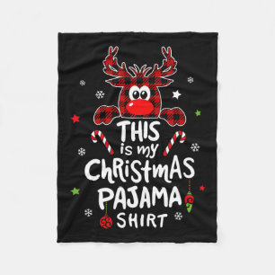Manta Polar Estos son mis Navidades Navidades Pajama Divertido