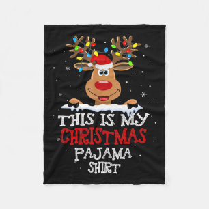 Manta Polar Estos son mis Navidades Navidades Pajama Divertido