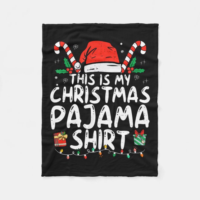 Manta Polar Estos Son Mis Navidades Pajama Funny Xmas Pjs Homb (Anverso)
