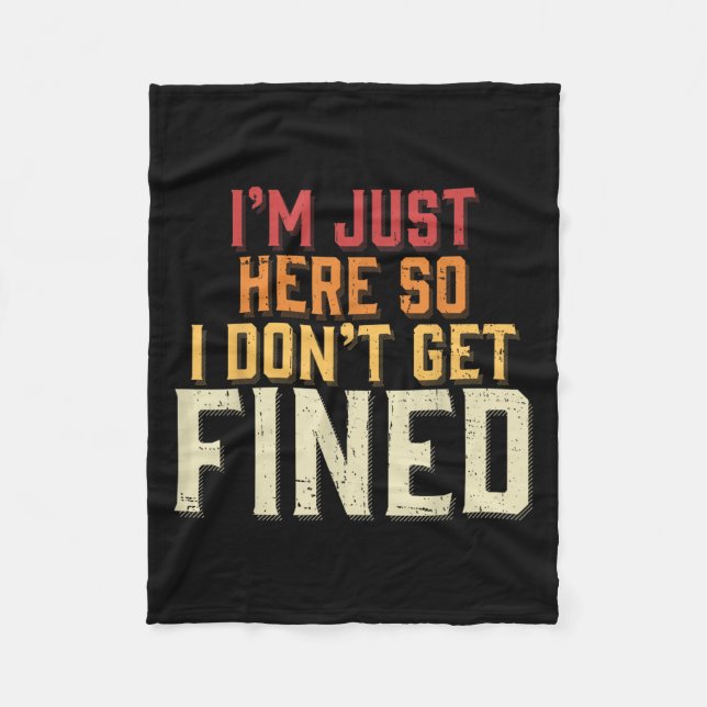 Manta Polar Estoy aquí para que no me multen (Anverso)