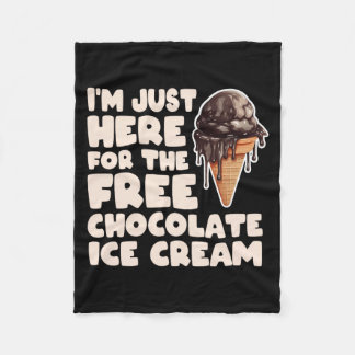 Manta Polar Estoy Aquí Por El Crucero De Helado De Chocolate