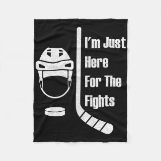Manta Polar Estoy Aquí Solo Por Las Luchas Divertido Hockey (3