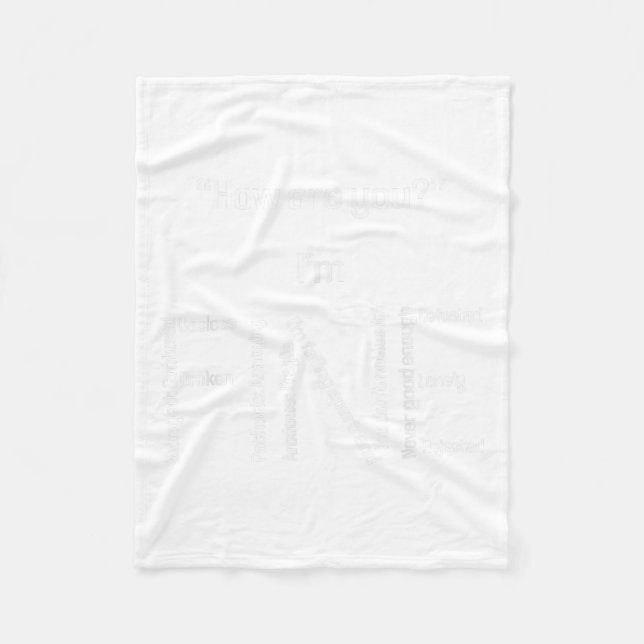 Manta Polar Estoy bien para la prevención del suicidio para la (Anverso)