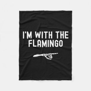 Manta Polar Estoy con el flamenco flamenco Halloween Spooky Sk