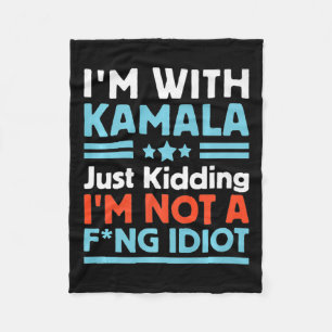 Manta Polar Estoy con Kamala, solo estoy secuestrando, no soy