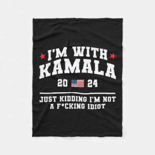 Manta Polar Estoy con Kamala solo secuestrando un gracioso vot