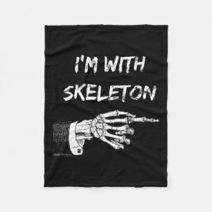 Manta Polar Estoy con Skeleton Halloween coincidiendo con Skel