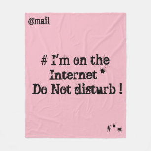 Manta Polar Estoy en Internet. ¡No moleste!