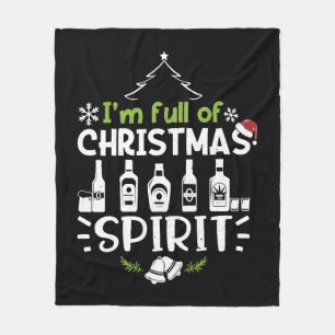 Manta Polar Estoy lleno de espíritu Navidad - Navidades bebien