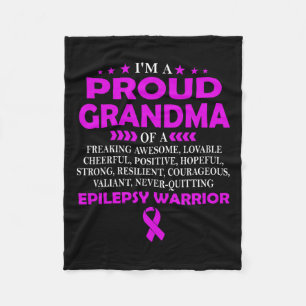 Manta Polar Estoy Orgullosa Abuela De Epilepsy Warrior T