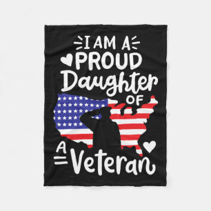 Manta Polar Estoy orgullosa de ser hija de un veterano padre