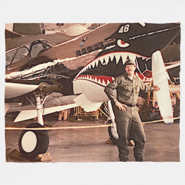 MANTA POLAR ESTOY ORGULLOSO VETERANO EN BLANCO (Frente (Horizontal))