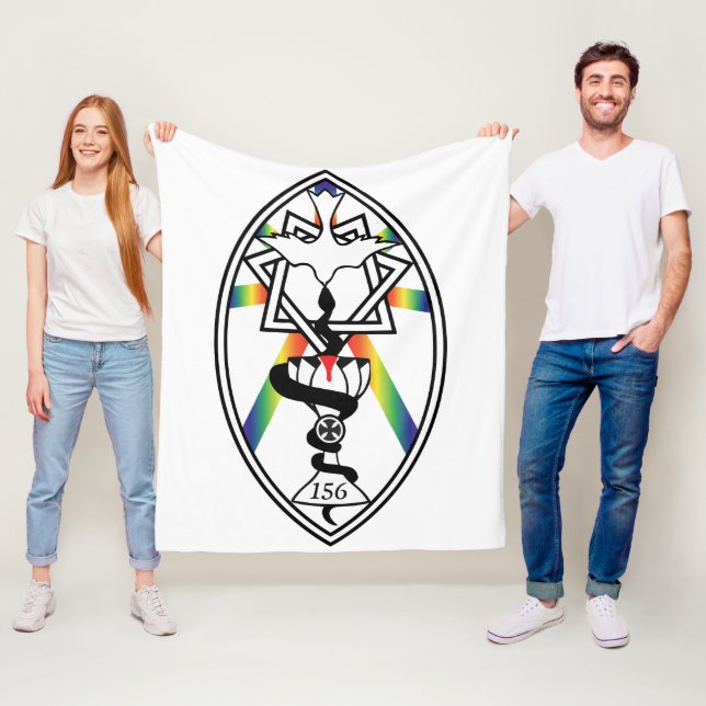 Manta Polar Estrella de Babalon Lamen Blanket (In situ)