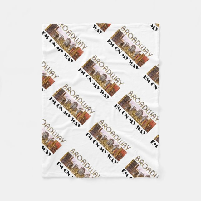 Manta Polar Estrella de Broadway de la CAMISETA (Anverso)