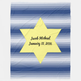 Manta Polar Estrella de David - ¡Elige Tus Colores!