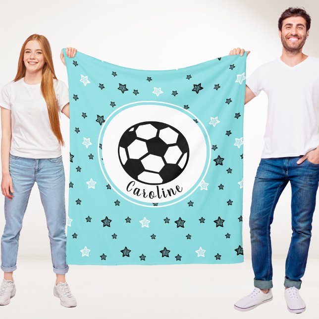 Manta Polar Estrella de fútbol regalo de Chicas deportivos bur (Subido por el creador)