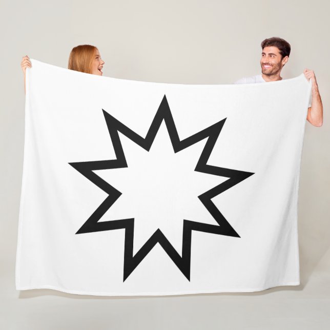 Manta Polar Estrella de nueve puntas (símbolo de la fe bahaí) (In situ)