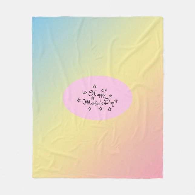 Manta Polar Estrella del Día de la Madre - (Anverso)