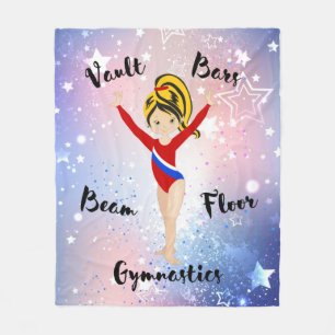 Manta Polar Estrella del Gimnasio Negro / Rubia, Ojos Hazel, L