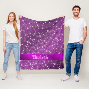 Manta Polar estrella púrpura, forma, brillante, diseño, gráfic