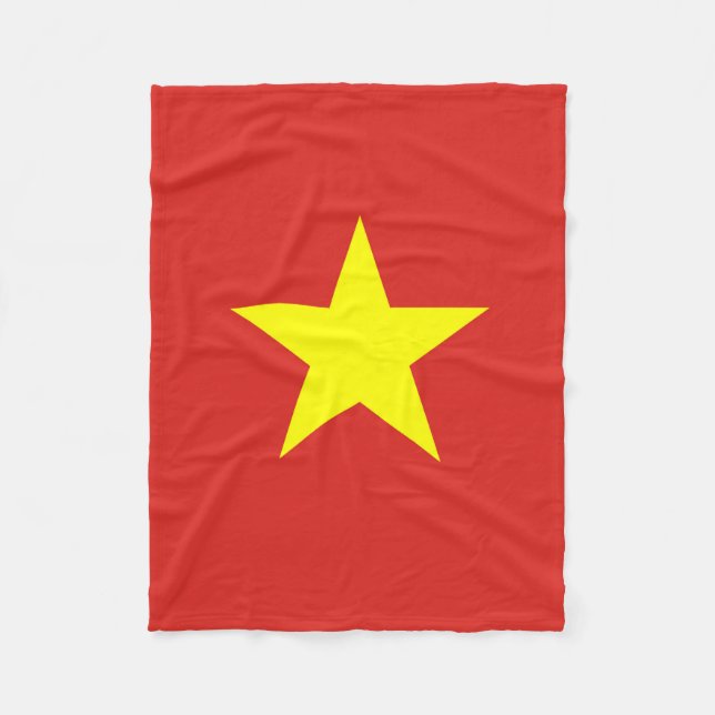 Manta Polar Estrella vietnamita de la bandera de Vietnam (Anverso)