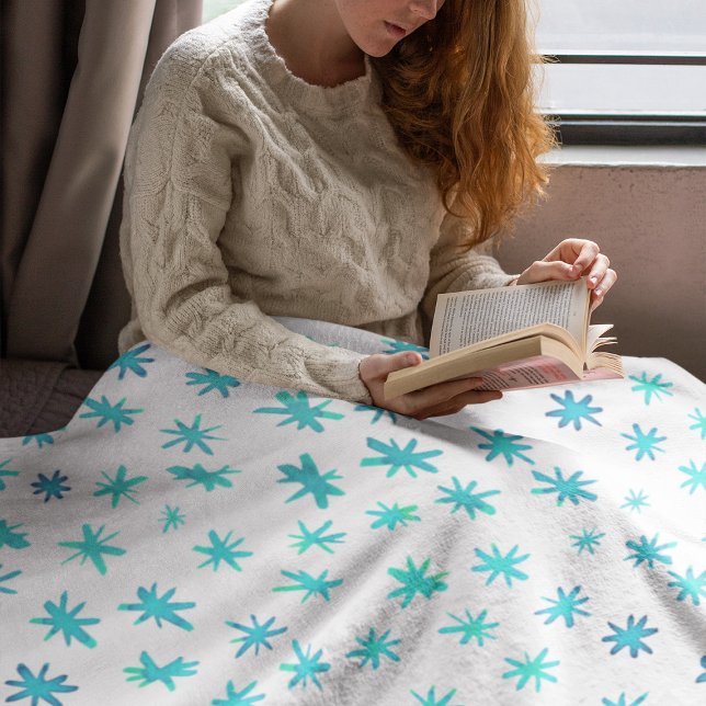 Manta Polar Estrellas acuáticas - turquesa (Subido por el creador)