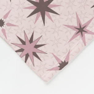 Manta Polar Estrellas de Geo Rosa bonito - patrón.