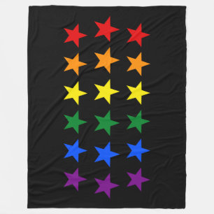 Manta Polar ESTRELLAS DE LA BANDERA DE RAINBOW + tus ideas