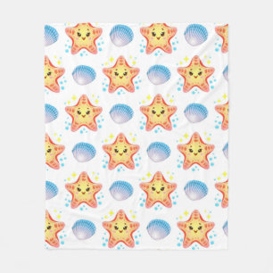 Manta Polar Estrellas de mar y conchas adorables