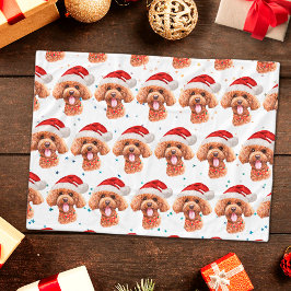 Manta Polar Estrellas de Navidad de la raza de perro Caniche