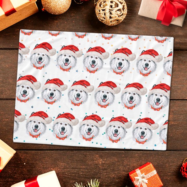 Manta Polar Estrellas de Navidad de la raza de perro Malamute  (Subido por el creador)