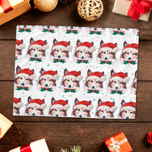 Manta Polar Estrellas de Navidad de la raza de perro Sheltie