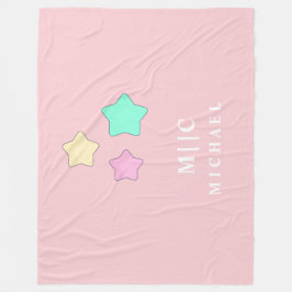 Manta Polar estrellas elegantes rosa retro monocasco moderno b