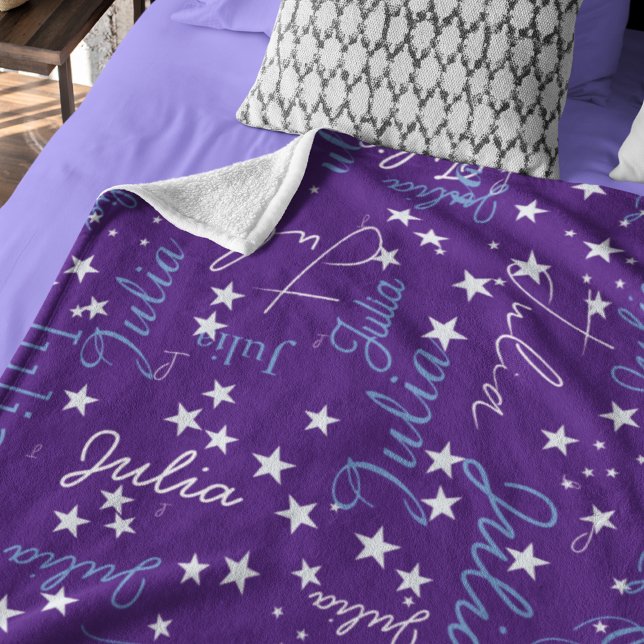 Manta Polar Estrellas especuladas sobre el cielo morado llaman (Subido por el creador)